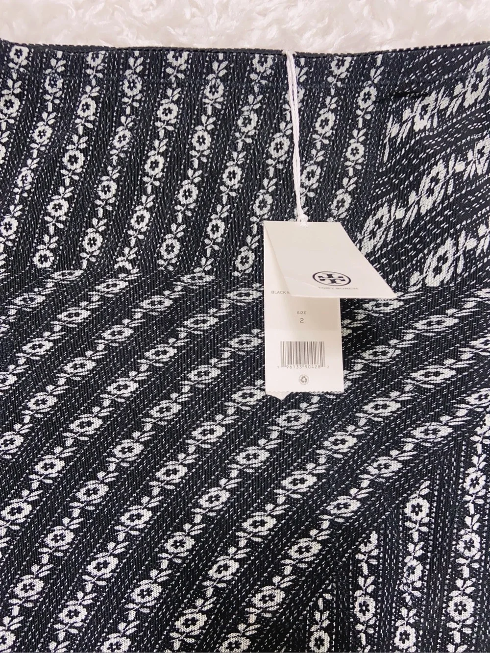 NWT $2330 Tory Burch Printed Mesh Skirt